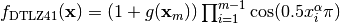 f_{\text{DTLZ4}1}(\mathbf{x}) = (1 + g(\mathbf{x}_m)) \prod_{i=1}^{m-1} \cos(0.5x_i^\alpha\pi)