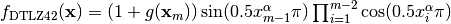 f_{\text{DTLZ4}2}(\mathbf{x}) = (1 + g(\mathbf{x}_m)) \sin(0.5x_{m-1}^\alpha\pi ) \prod_{i=1}^{m-2} \cos(0.5x_i^\alpha\pi)
