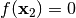 f(\mathbf{x}_2) = 0
